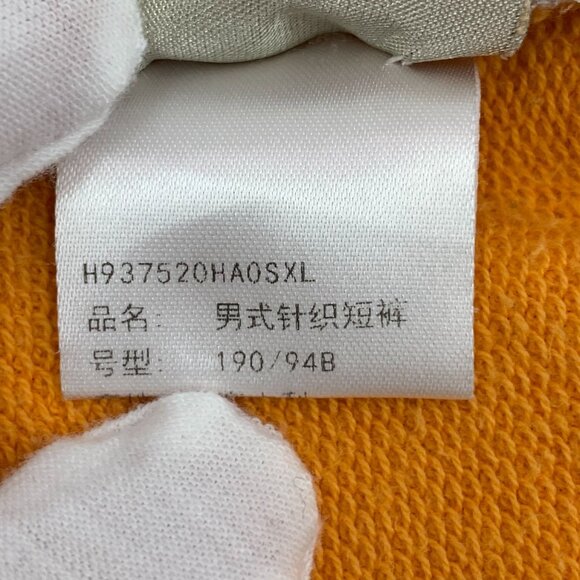 Hermès Orange Cotton Casual Drawstring Shorts XL Mens Relaxed Fit - Picture 4 of 8